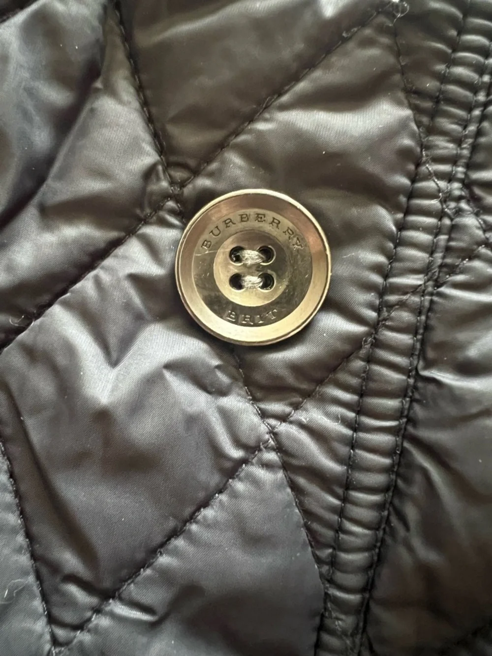Burberry Black Quilted Belted Trench Coat - Picture 8 of 10